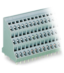 Triple-deck PCB terminal block; 2.5 mm²; Pin spacing 5 mm; 3 x 8-pole; CAGE CLAMP®; 2,50 mm²; gray