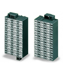 Matrix patchboard; 48-pole; Marking 1-48; Colors of modules: gray/white; Module marking, side 1 and 2 vertical; 1,50 mm²; dark gray