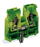 2-conductor terminal block; without push-buttons; 2.5 mm²; CAGE CLAMP®; 2,50 mm²; green-yellow