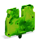 2-conductor terminal block; without push-buttons; 2.5 mm²; CAGE CLAMP®; 2,50 mm²; green-yellow