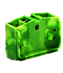 4-conductor center terminal block; without push-buttons; 2.5 mm²; CAGE CLAMP®; 2,50 mm²; green-yellow