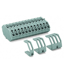 Feedthrough terminal block; 4 mm²; Pin spacing 7 mm; 12-pole; CAGE CLAMP®; 4,00 mm²; gray