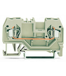 2-conductor through terminal block; 2.5 mm²; suitable for Ex e II applications; center marking; for DIN-rail 35 x 15 and 35 x 7.5; CAGE CLAMP®; 2,50 mm²; light gray