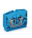2-conductor center terminal block; suitable for Ex i applications; without push-buttons; 2.5 mm²; CAGE CLAMP®; 2,50 mm²; blue