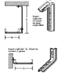 Suport unghiular de sprijin L-150mm