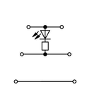 Component terminal block; triple-deck; LED (red); 24 VDC; for DIN-rail 35 x 15 and 35 x 7.5; 2.5 mm²; CAGE CLAMP®; 2,50 mm²; gray