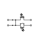 Ground conductor disconnect terminal block; with test option; with orange disconnect link; 230 V; 6 mm²; Push-in CAGE CLAMP®; 6,00 mm²; gray