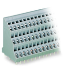 Triple-deck PCB terminal block; 2.5 mm²; Pin spacing 5 mm; 3 x 12-pole; CAGE CLAMP®; 2,50 mm²; gray