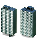 Matrix patchboard; 48-pole; Marking 1-48; Colors of modules: gray/white; Module marking, side 1 and 2 vertical; 1,50 mm²; dark gray