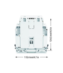 Screw-type through terminal block; 240 mm²; 240,00 mm²; light gray