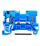 1-conductor/1-pin carrier terminal block; for DIN-rail 35 x 15 and 35 x 7.5; 4 mm²; CAGE CLAMP®; 4,00 mm²; blue