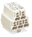 Power supply connector; 2,50 mm²; white