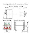 Power supply connector; 2,50 mm²; white