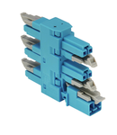 5-way distribution connector; 2-pole; Cod. I; 1 input; 5 outputs; blue