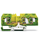 3-conductor ground terminal block; 10 mm²; suitable for Ex e II applications; center marking; for DIN-rail 35 x 15 and 35 x 7.5; CAGE CLAMP®; 10,00 mm²; green-yellow