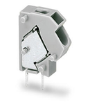 Stackable PCB terminal block; 2.5 mm²; Pin spacing 5/5.08 mm; 1-pole; PUSH WIRE®; 2,50 mm²; gray
