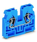 2-conductor terminal block; suitable for Ex i applications; without push-buttons; without snap-in mounting foot; 2.5 mm²; CAGE CLAMP®; 2,50 mm²; blue