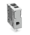 PCB terminal block; 4 mm²; Pin spacing 5 mm; 1-pole; Push-in CAGE CLAMP®; 4,00 mm²; gray