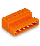 1-conductor male connector; 2.5 mm²; Pin spacing 7.62 mm; 4-pole; 2,50 mm²; orange