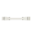 pre-assembled interconnecting cable; Eca; Socket/plug; 3-pole; Cod. A; H05VV-F 3G 2.5 mm²; 8 m; 2,50 mm²; white