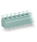 PCB terminal block; push-button; 2.5 mm²; Pin spacing 7.5/7.62 mm; 2-pole; CAGE CLAMP®; commoning option; 2,50 mm²; gray