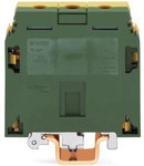 3-conductor ground terminal block; 70 mm²; with contact to DIN rail; for DIN-rail 35 x 15 and 35 x 7.5; 2.3 mm thick; copper; SCREW CLAMP CONNECTION; 70,00 mm²; green-yellow