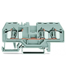 3-conductor through terminal block; 4 mm²; center marking; for DIN-rail 35 x 15 and 35 x 7.5; CAGE CLAMP®; 4,00 mm²; black