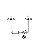 Component terminal block; 4-conductor; LED (red); 24 VDC; for DIN-rail 35 x 15 and 35 x 7.5; 2.5 mm²; Push-in CAGE CLAMP®; 2,50 mm²; gray