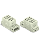 2-conductor combi strip; 100% protected against mismating; 1.5 mm²; Pin spacing 3.5 mm; 5-pole; 1,50 mm²; light gray