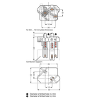 Female connector; 5-pole; 1,00 mm²; white