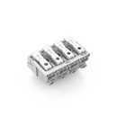 Lighting connector; push-button, external; without ground contact; 4-pole; Lighting side: for solid conductors; Inst. side: for all conductor types; max. 2.5 mm²; Surrounding air temperature: max 85°C (T85); 2,50 mm²; white
