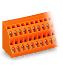 Double-deck PCB terminal block; 2.5 mm²; Pin spacing 5.08 mm; 2 x 6-pole; CAGE CLAMP®; 2,50 mm²; orange