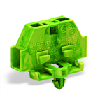 2-conductor terminal block; without push-buttons; with snap-in mounting foot; for plate thickness 0.6 - 1.2 mm; Fixing hole 3.5 mm Ø; 2.5 mm²; CAGE CLAMP®; 2,50 mm²; green-yellow