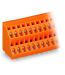 Double-deck PCB terminal block; 2.5 mm²; Pin spacing 5.08 mm; 2 x 2-pole; CAGE CLAMP®; 2,50 mm²; orange