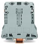 2-conductor through terminal block; 95 mm²; lateral marker slots; only for DIN 35 x 15 rail; POWER CAGE CLAMP; 95,00 mm²; gray