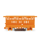 Suport sina Din pentru cleme Wago seria  221  - 4 mm²; for DIN-35 rail mounting/screw mounting; orange