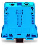 2-conductor through terminal block; 95 mm²; lateral marker slots; only for DIN 35 x 15 rail; POWER CAGE CLAMP; 95,00 mm²; blue