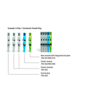 Center module for 1-conductor female connector; 4 mm²; 1-pole; 4,00 mm²; gray