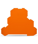 End and intermediate plate; 0.8 mm thick; orange