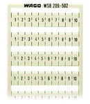 WSB marking card; as card; MARKED; 1 ... 10 (10x); not stretchable; Horizontal marking; snap-on type; white