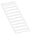 WMB marking card; as card; MARKED; 11 ... 20 (10x); stretchable 5 - 5.2 mm; Horizontal marking; snap-on type; white