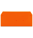 End and intermediate plate; 2.5 mm thick; orange