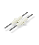 Board-to-Board Link; Pin spacing 4 mm; 2-pole; Length: 28 mm; white