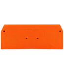 End and intermediate plate; 2.5 mm thick; orange