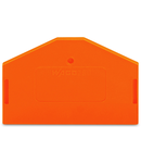 End and intermediate plate; 2.5 mm thick; orange