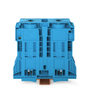 2-conductor through terminal block; 185 mm²; lateral marker slots; only for DIN 35 x 15 rail; POWER CAGE CLAMP; 185,00 mm²; blue