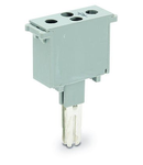 Component plug; for carrier terminal blocks; 2-pole; with diode 1N4007; 5 mm wide; gray