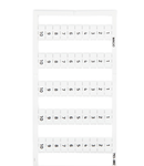 WMB marking card; as card; MARKED; 1 ... 10 (10x); not stretchable; Vertical marking; snap-on type; white