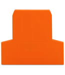 End and intermediate plate; 2.5 mm thick; orange