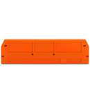 End and intermediate plate; 2.5 mm thick; orange